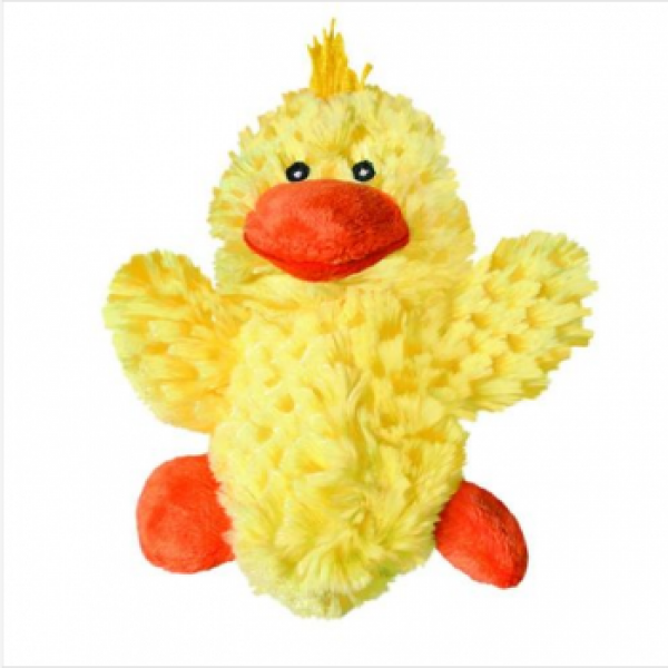 Kong Plush Noys Duck mit Quietschertasche S